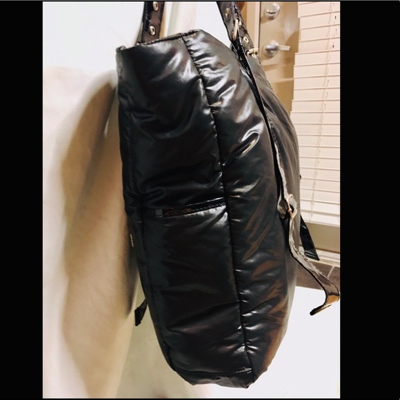 Large Black Nylon Tote - Picture 3 of 8